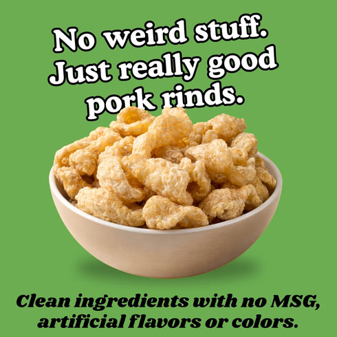 (4 Pack) Pork King Good Dill Pickle Pork Rinds (Chicharrones) Keto Snacks