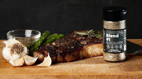 Santa Cruz Paleo Seasoning (Blend #1), Gluten Free, Keto, Sugar Free, Garlic, Sea Salt, Rosemary, Black Pepper Spice