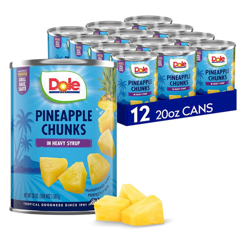 Dole Pineapple Chunks in Heavy Syrup - Dole Canned Fruit - Rich
