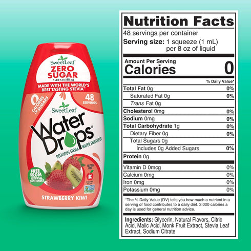 Sweetleaf Water Drops Strawberry Kiwi 1.62 fl.oz. (2 pack)