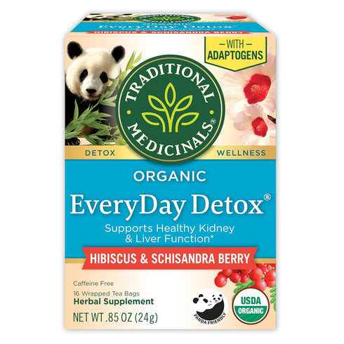 Traditional Medicinals Tea, Organic Everyday Detox Schisandra Berry, Supports Healthy Liver Function,