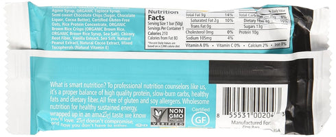 1.76-Ounce (Pack 6) Zing Peanut Butter and Chocolate Chip Gluten Free Bars