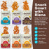 6-Pack, 5 oz BIENA Chickpea Snacks - Crunchy Roasted Chickpeas - High Fiber Vegan Protein Snack for Adults & Kids
