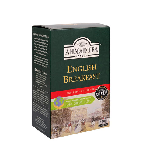 500 Ahmad Tea Black Tea, English Breakfast Loose Leaf, Gram Box