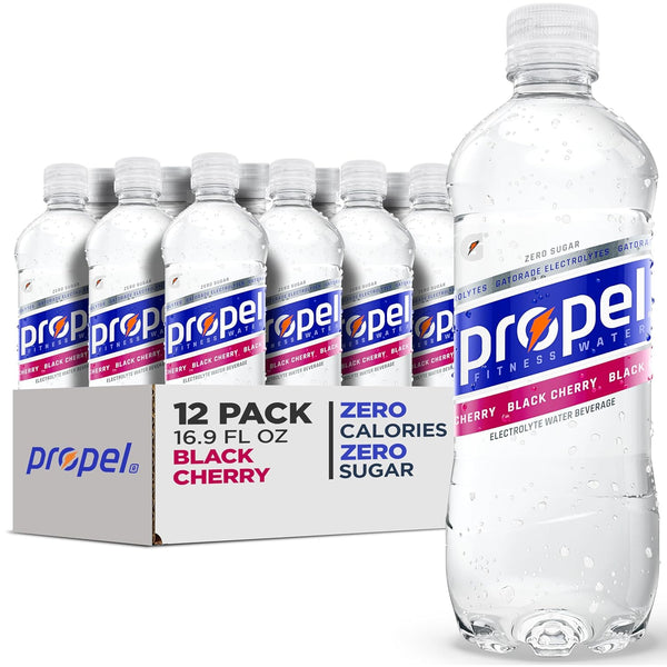 Propel, Black Cherry, Zero Calorie Sports Drinking Water with Electrolytes and Vitamins
