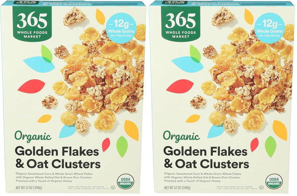 365 by Whole Foods Market, Organic Honey Flakes And Oat Clusters, 12
