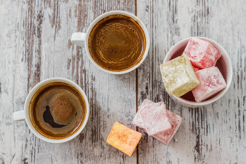 Cerez Pazari Turkish Delight with Rose, Orange and Lemon Mix Flavours 8.1 Oz - Vegan Candy Dessert Gift Box, Approx.