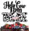 LIANGSS Holy Cow I'm Three Cake Topper Kids Happy Birthday Cute Dairy Cow