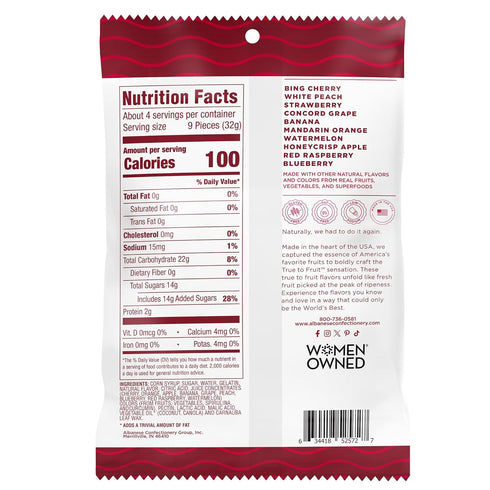 Albanese Gummies, 5oz (Pack 12), World's Best True to Fruit American Favorite Fruits Bag of Individually Wrapped Soft