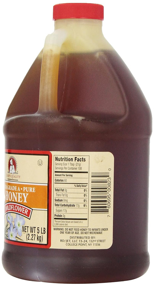 Chef's Quality 5 Lb. : Wildflower Honey