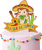 Little Senorita Birthday Cake Topper - Glitter Sombrero Mexican Fiesta Decoration for Girl Baby Shower & Gender Reveal