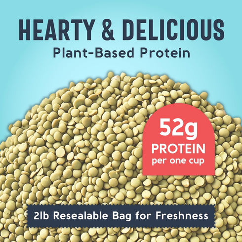 ONE IN A MILL 2LB Green Lentils Bulk Resealable Bag | For Soup, Stews, & Curries | All-Natural Plant-Based Protein | OU