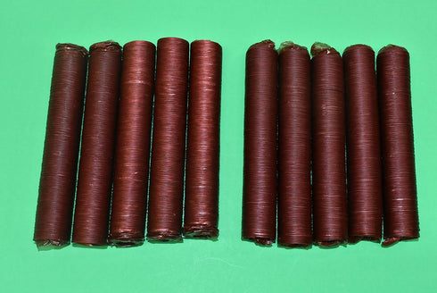 Smokehouse Chef PACKS 21mm 50 lbs 5 pack. TWO collagen casings for of snack sticks. For homemade Slim Jim sausage. Just