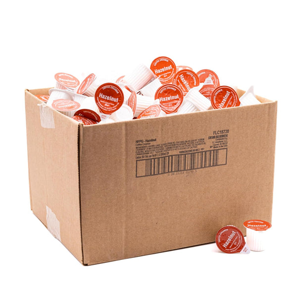 HEARTLAND Non Dairy Liquid Coffee Creamer, Hazelnut, 200 Single Serve Cups, Shelf Stable,
