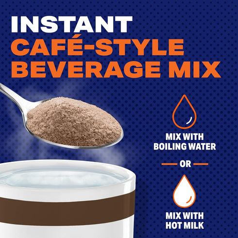 1 7.2 oz Maxwell House Instant Cafe-Style Beverage Mix, Easy to Prepare, Canister, for Quick Morning Coffee
