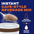 1 7.2 oz Maxwell House Instant Cafe-Style Beverage Mix, Easy to Prepare, Canister, for Quick Morning Coffee