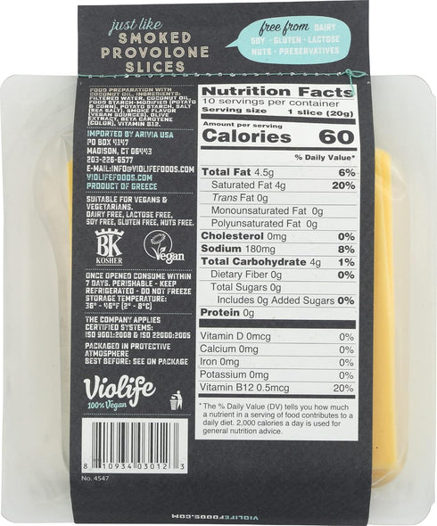 Violife 7.05 OZ Smoked Provolone Style Slices