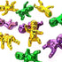 MEMOVAN 24PCS Mardi Gras King Cake Babies 1.2inch Purple Green Gold Tiny