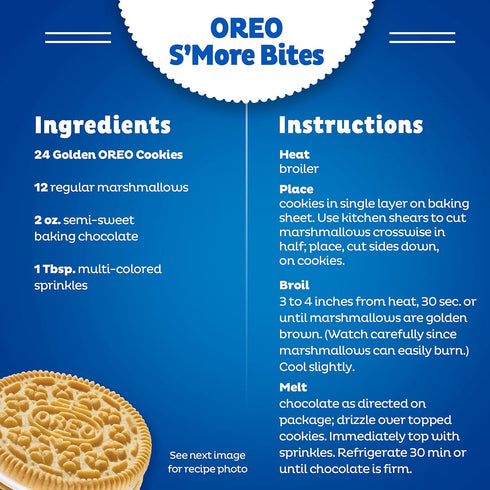 1 LB 8.16 oz OREO Golden Sandwich Cookies, Party Size
