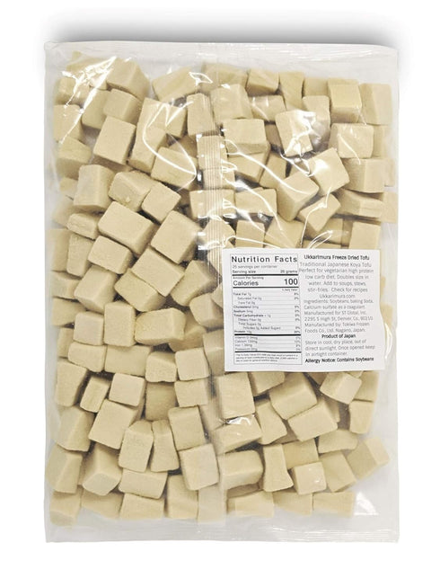 Bright Therapy High Protein, Keto Friendly, Vegan, Freeze Dried Tofu Low Sugar, Gluten Free Delicious Koya Tofu by