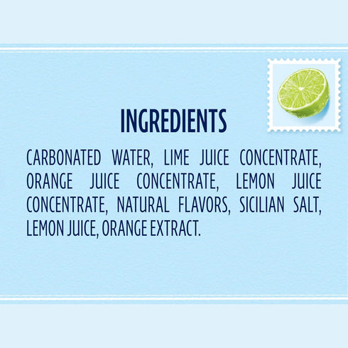 0g 24-Pack Sanpellegrino CIAO! Lime Sparkling Water, Low-Cal, Added Sugar