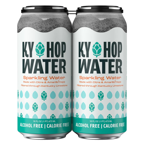 Kentucky Hop Water 12-Pack 16 oz Alcohol-Free Hop-Infused Sparkling Water Citra & Amarillo Hops of Cans Zero Calorie