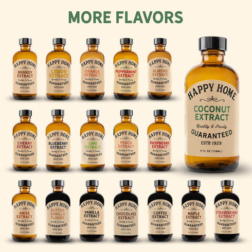 4 oz. Happy Home Premium Natural Coconut Flavor - Certified Kosher