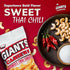Packs, 4 oz (Pack 3) GIANTS Sweet Thai Chili Cashews - Spicy Cashews Roasted Lightly Salted, Cashews Individual Cashew