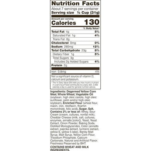 Chex Mix 8 oz Cheddar Snack Mix, Savory Snack Bag