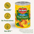 15 oz (Pack 12 Del Monte Sliced Yellow Canned Peaches in Extra Light Syrup, Can of Cans)