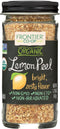 Frontier Co-op Organic Lemon Peel, 1.70-Ounce Jar, Bright Zesty Lemon Peel for