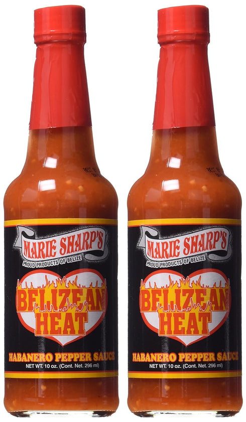 Marie Sharp's Belizean Heat Hot Sauce 10 oz (2-Pack)