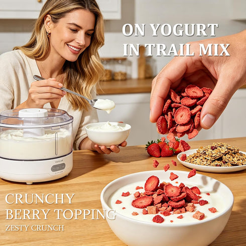 WGENGWU 6.35 oz (180 Organic hawthorn berries, freeze-dried hawthorn pieces, crispy dried fruit snacks, crispy