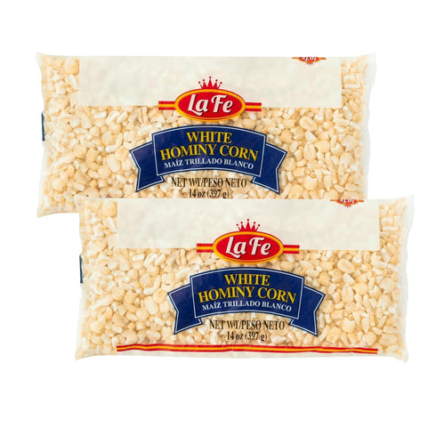 La Fe White Hominy Corn Maiz Trillado Blanco, Make Tamales, Arepas &