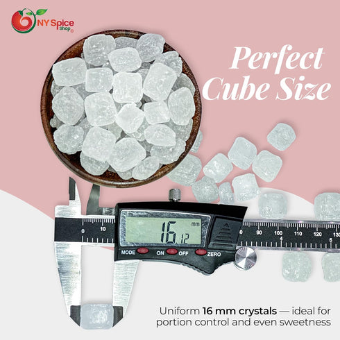 (5 NY Spice Shop Lump Sugar Crystals - Edible Rock Clear Candy Crystals Bulk for Coffee, Tea, Cooking and Baking Pound)