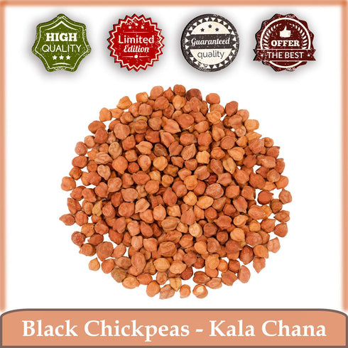 5 100% NY Spice Shop Black Chickpeas - Pound Desi Kala Chana - Natural Black Chana - Nutritious Dry Chickpeas - Protein