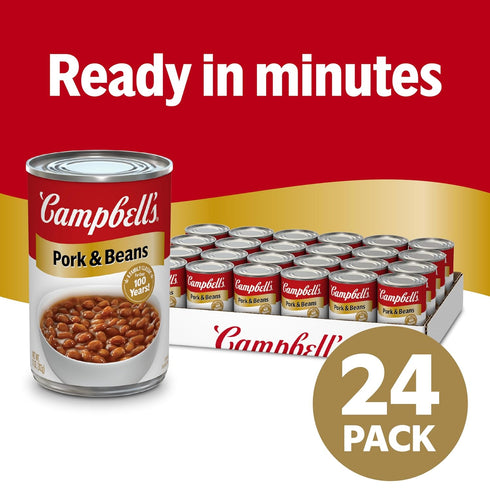 11 Oz 24) Campbell's Pork and Beans, Can (Case