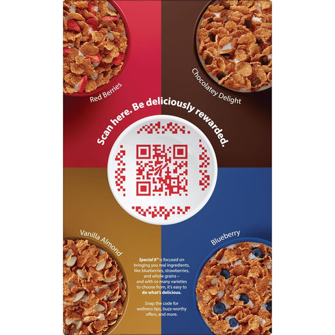 12oz (Pack 3) Kellogg's Special K Breakfast Cereal, Family Breakfast, Fiber Cereal, Large Size, Original, Box