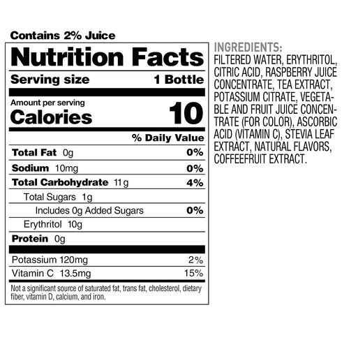18 oz (Pack 12) Bai Boost Buka Black Raspberry, Antioxidant Infused Beverage, fl bottle