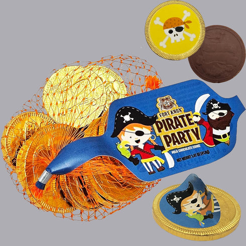 11 1.5oz (18 Pack) Fruidles St. Patrick's Chocolate Coins Pirates Theme - Made With Belgian Milk Chocolate - Coins Per