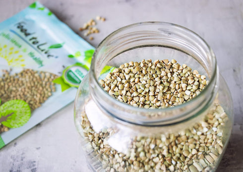 4 Food to Live Organic Buckwheat Groats, Pounds Whole Grain Buckwheat Seeds by Food to Live. Hulled, Non-GMO, Kosher