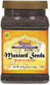 Rani Black Mustard Seeds Whole Spice (Kali Rai) 42oz (2.7lbs) 1.22kg Bulk