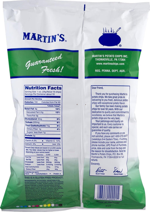 MARTIN'S 8.5 (3 Sour Cream & Onion Potato Chips Ounces Bags)