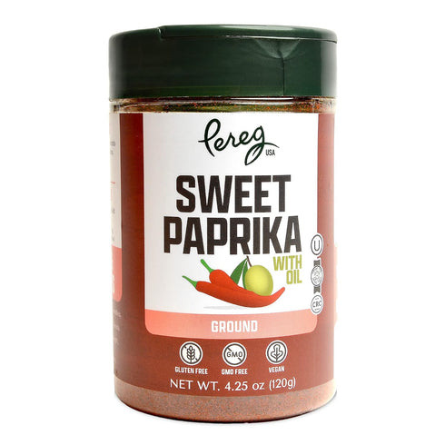 (4.25 oz 6 Pack) Pereg Hungarian Style Sweet Paprika with Oil x - Paprika Spice Seasoning - Non-GMO, Gluten-Free - Bulk