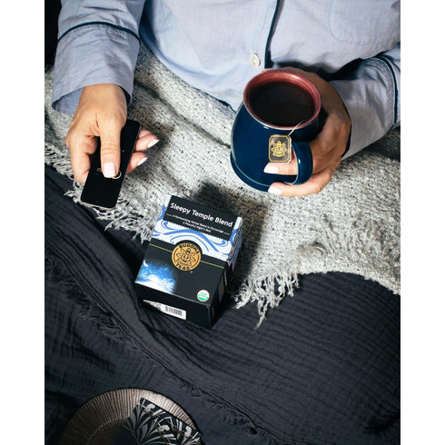 Buddha Teas Sleepy Temple Blend Organic Herbal Tea - Caffeine Free - 18 Bleach-Free Tea Bags