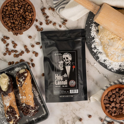 Pack, 4 oz Pack 5 Bones Coffee Company NEW Favorite Flavors Sample Assorted Flavored Coffee Low Acid Medium Roast