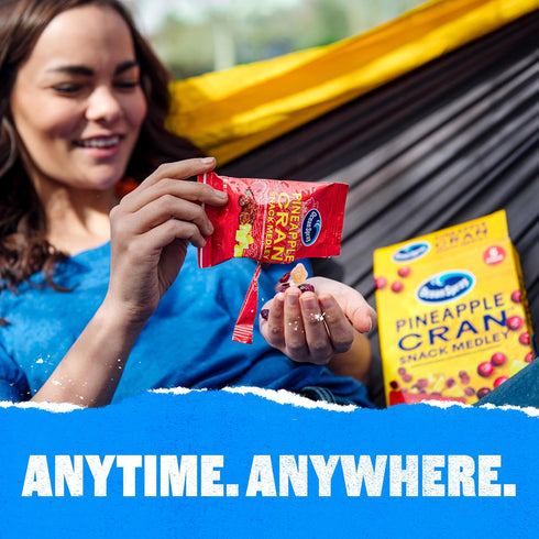 1 Oz 5 Count Ocean Spray Pineapple Cran Snack Medley, Cranberry and Pineapple Dried Fruit Snack, Pouches