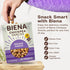 4-Pack, 5 BIENA Chickpea Snacks - Crunchy Roasted Chickpeas - High Fiber Vegan Protein Snacks for Adults and Kids