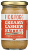 Fix & Fogg Creamy Cashew Butter - Natural Cashew Spread, No Added