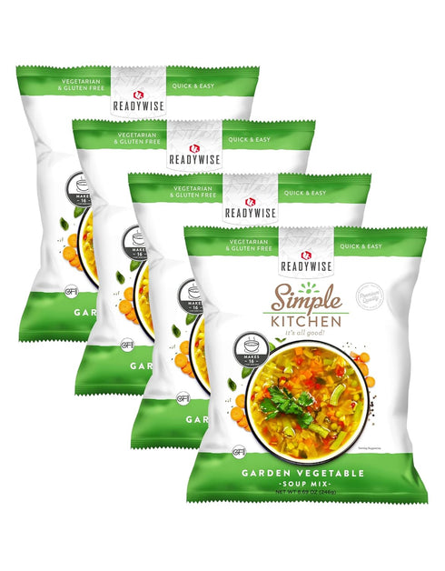 Simple Kitchen Garden Vegetable Soup Mix - 17 Servings for Meal Prep,